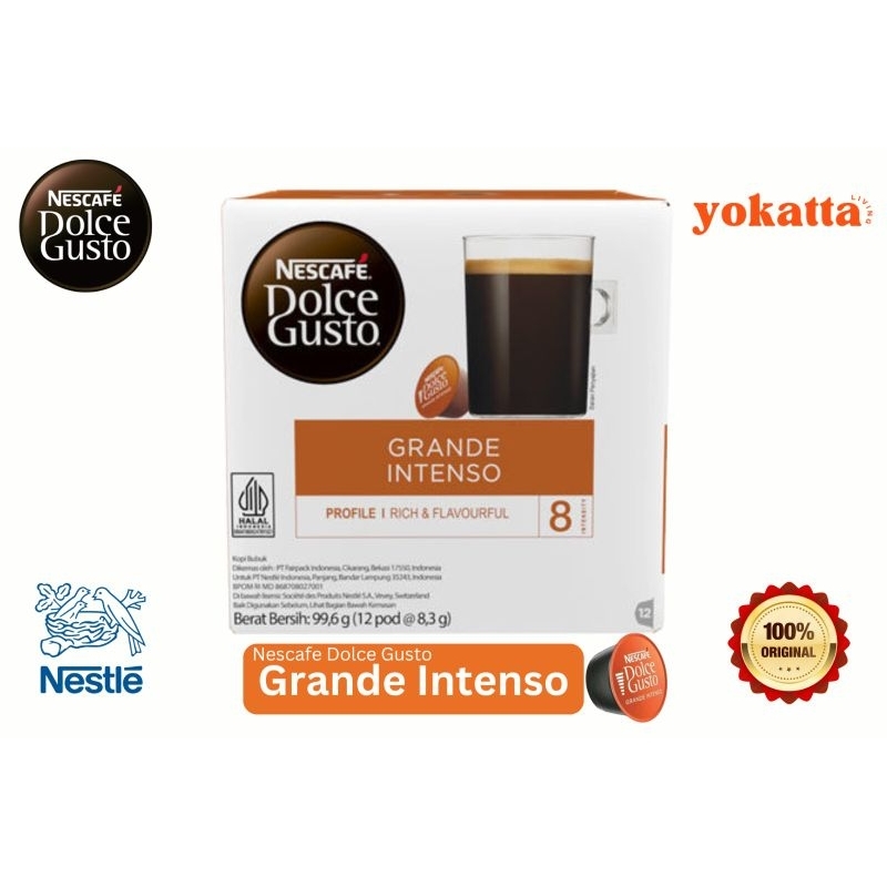 

Kopi Kapsul Nescafe Dolce Gusto Grande Intenso.