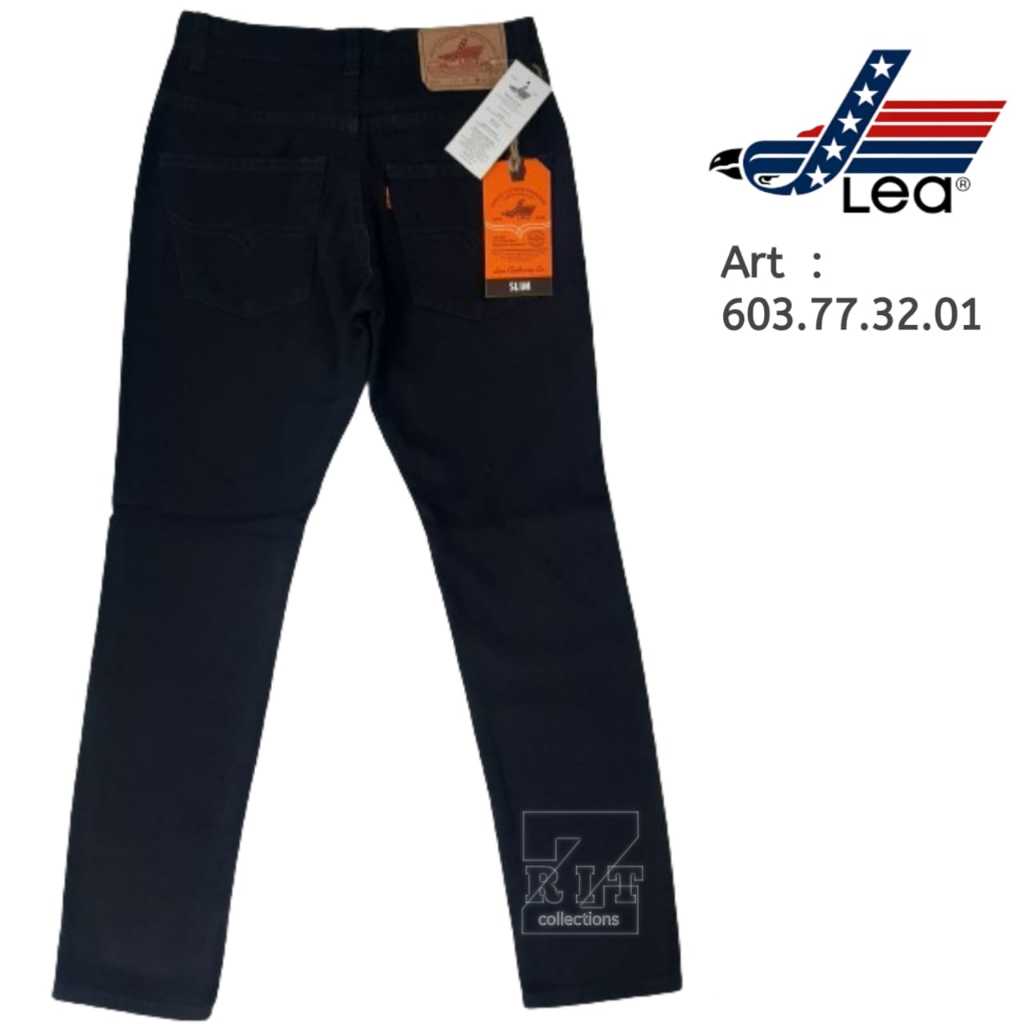 Celana LEA Jeans 603 77 32 01 - Slim Fit warna Hitam