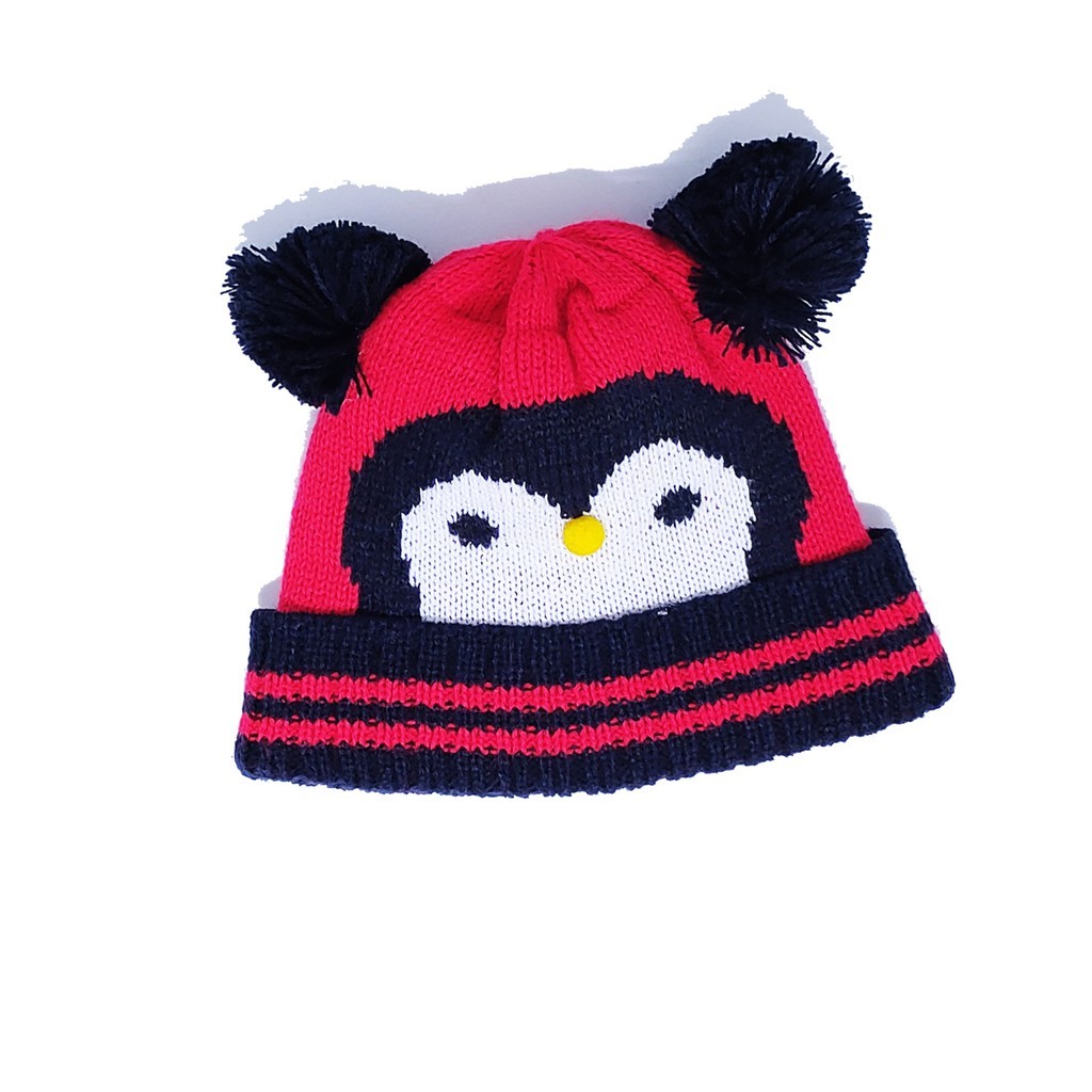 Kupluk Bayi Laki Laki Perempuan Newborn Baru Lahir Kekinian Model Pinguin