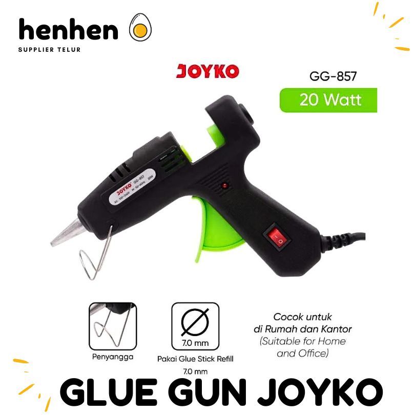 

GLUE GUN JOYKO LEM TEMBAK 20 WATT