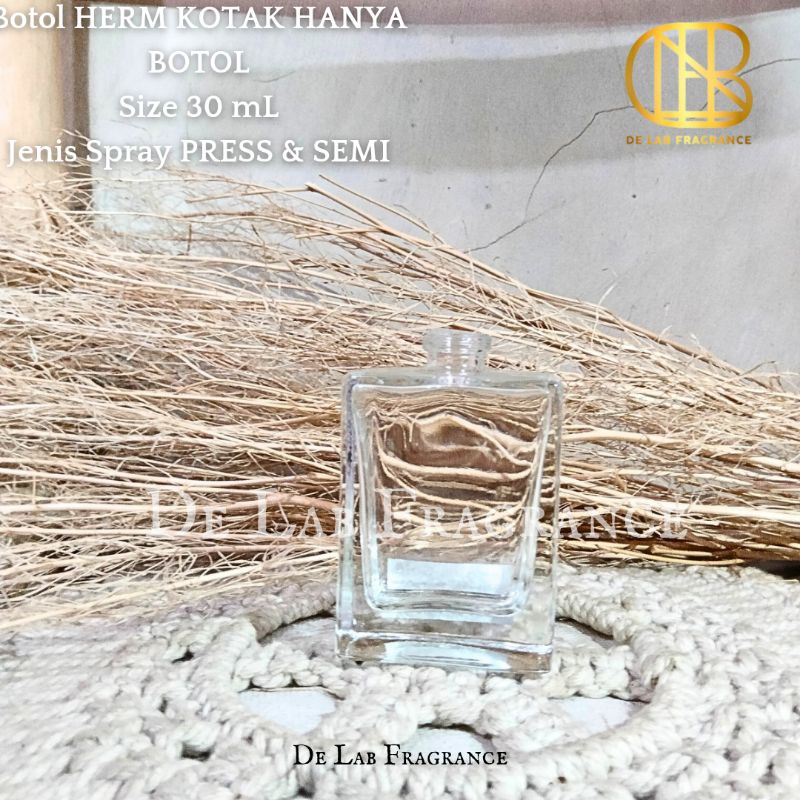 Botol kotak 30 ml/HANYA BOTOL SAJA 30 ML SEMI PRESS DAN PRESS