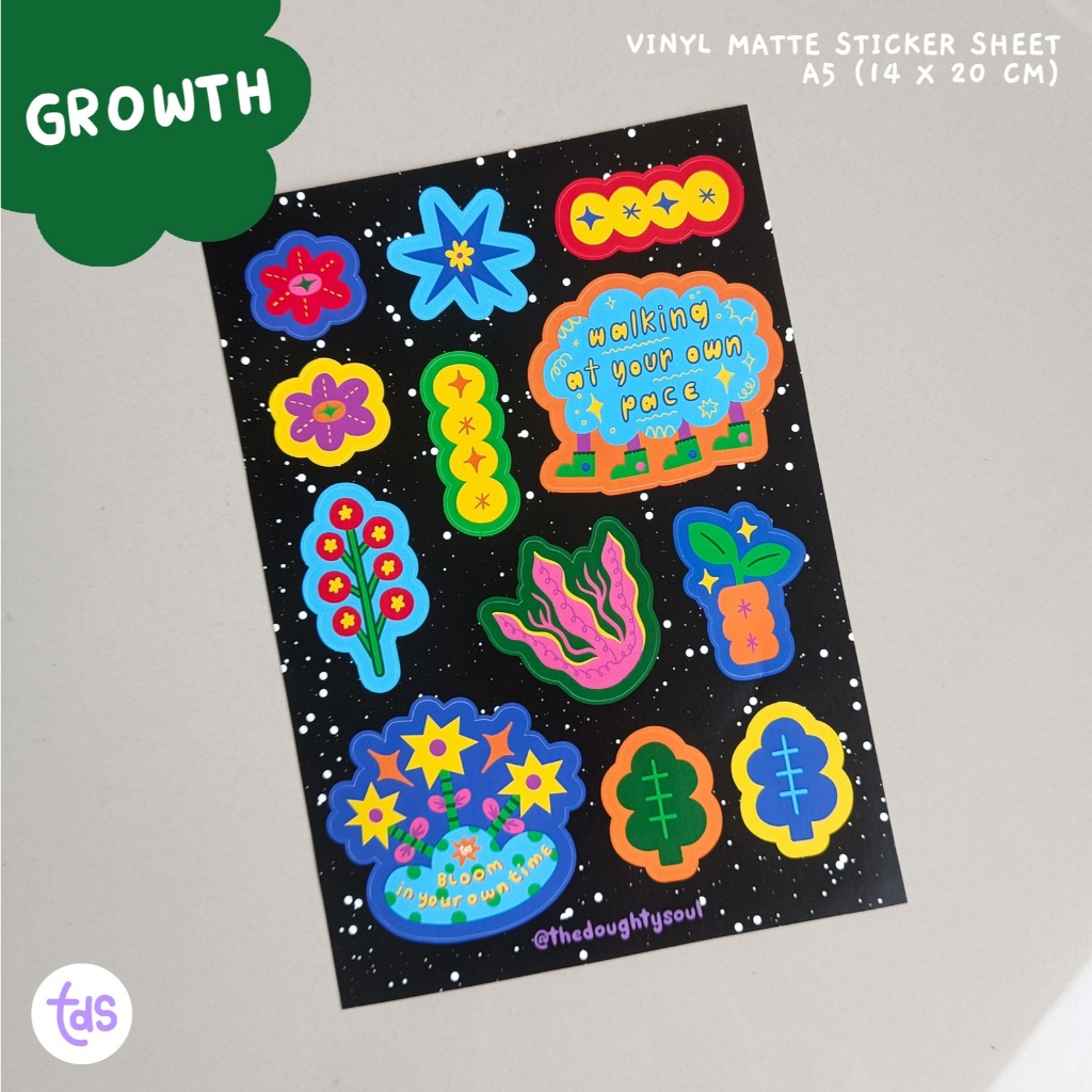 

'GROWTH' STICKER SHEET by TDS