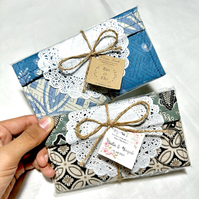 SOUVENIR PERNIKAHAN DOMPET LIPAT BATIK KHAS JOGJA