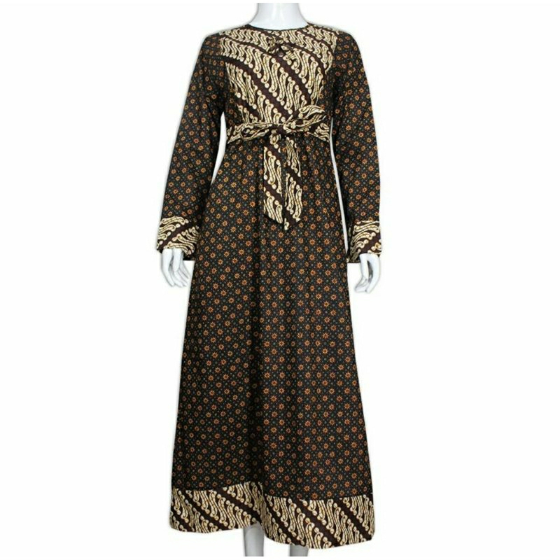 Gamis batik / batik gamis / dress batik / batik / motif kawung / motif parang / batik motif kawung /