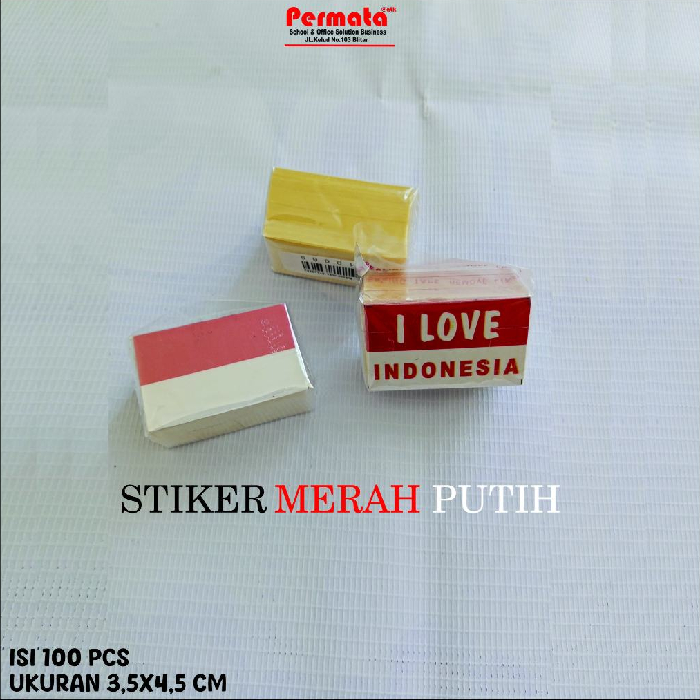 

100 Pcs Stiker Pipi Merah Putih/Stiker Pipi/Merah Putih/Agustusan