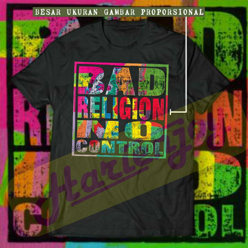 Kaos / T-Shirt Band Bad Religion No Control /