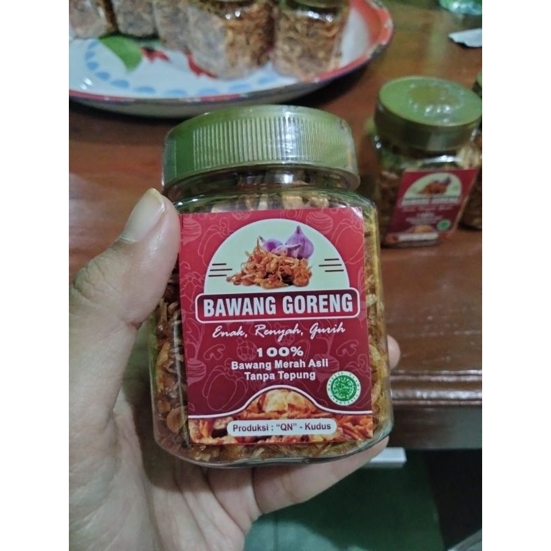 

Bawang goreng ori tanpa campuran tepung