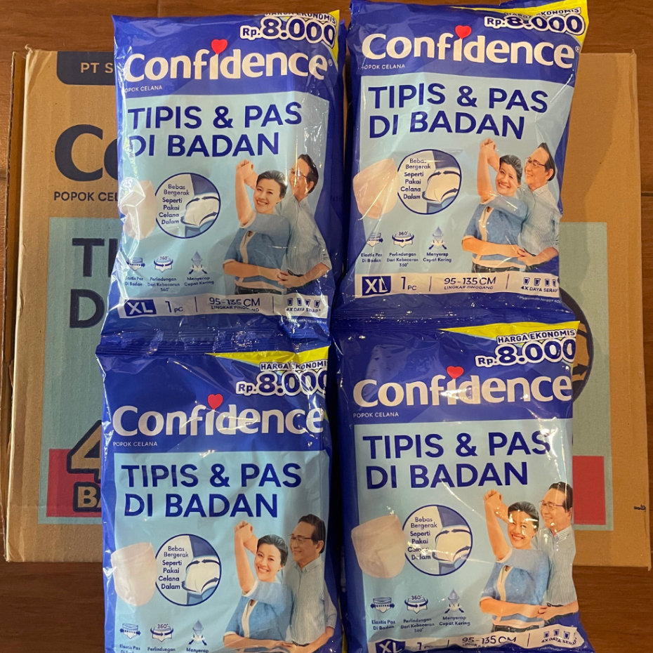 Confidence Pampers  Ukuran XL | Popok Celana Dewasa Confidence Satuan Ukuran XL | Confidence Renceng