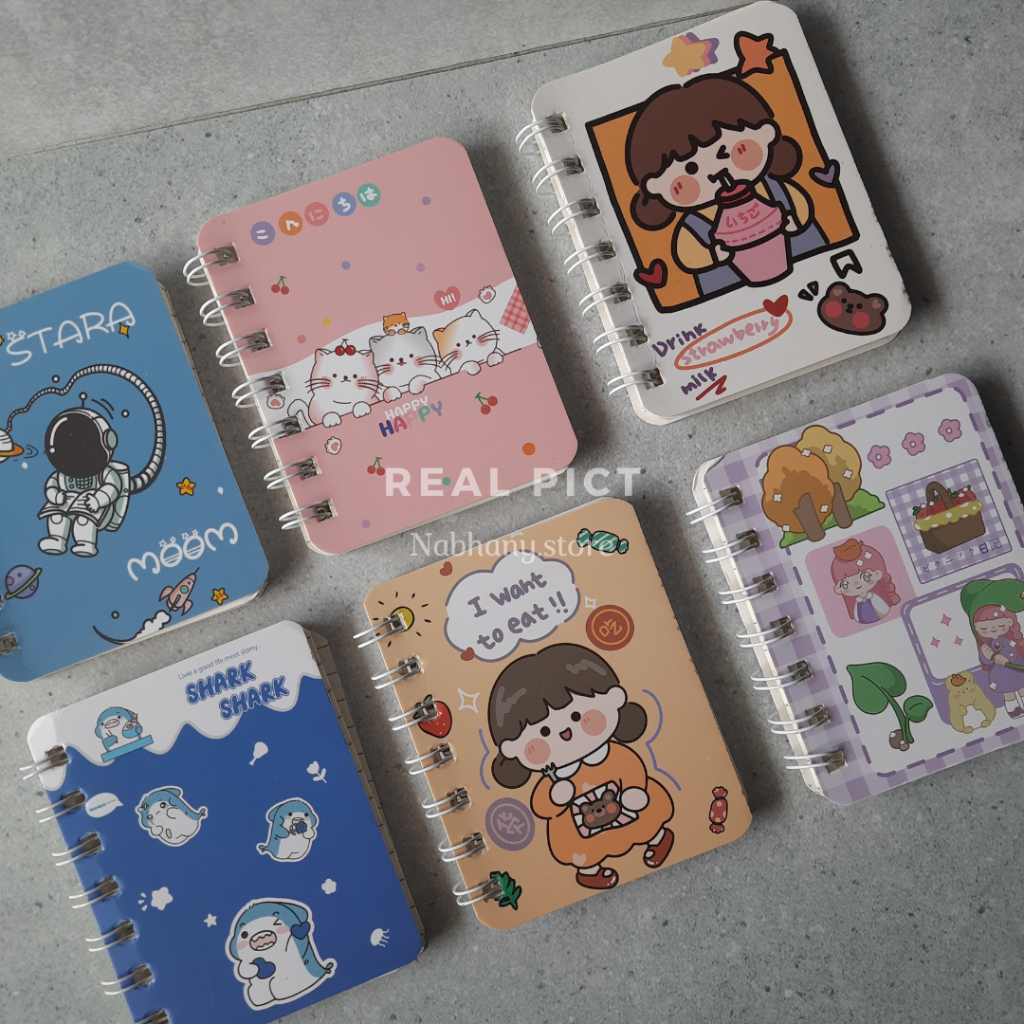 

RANDOM NOTEBOOK RING MOTIF | BUKU CATATAN RING | BUKU KECIL BUKU SAKU | BUKU TULIS RING