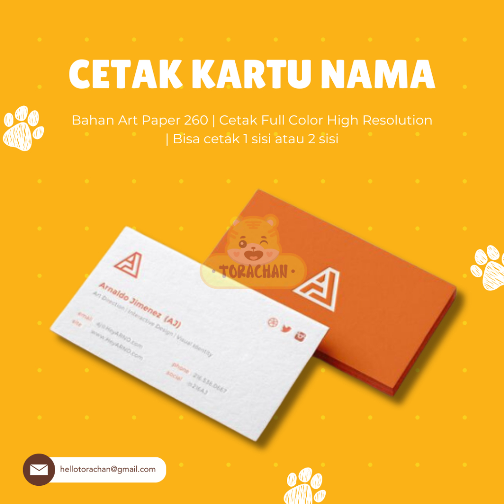 

Cetak Print Kartu Nama | Name Card AC 260 | Cetak Kartu Nama Custom