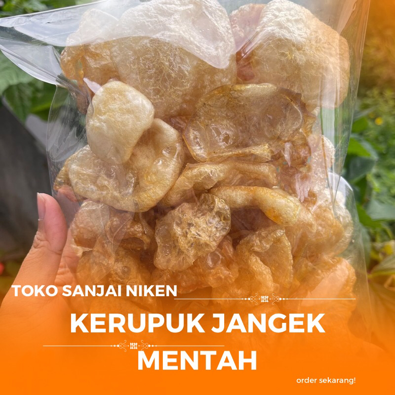 

kerupuk jangek (kulit sapi) Mentah