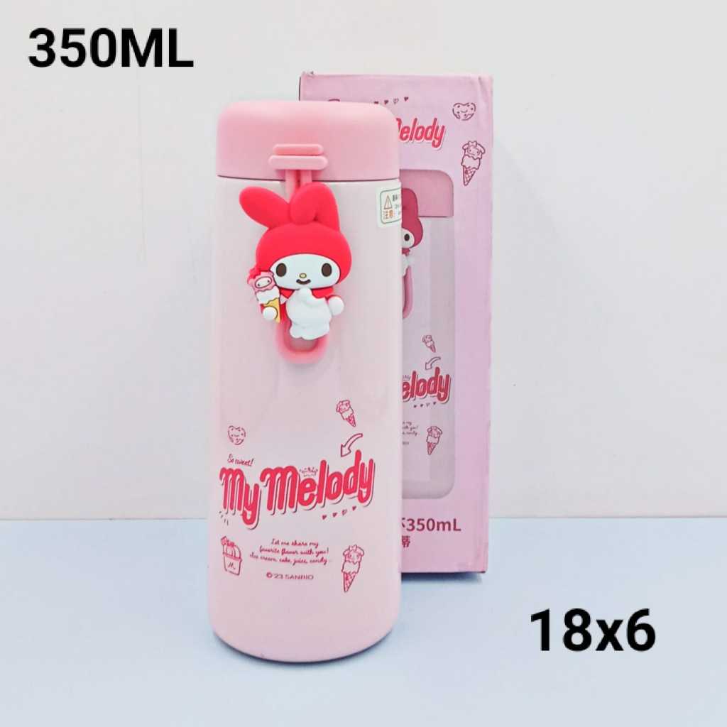 BOTOL TERMOS MELODY 350ML | BOTOL TERMOS STAINLESS MINISO | TERMOS ORI SANRIO