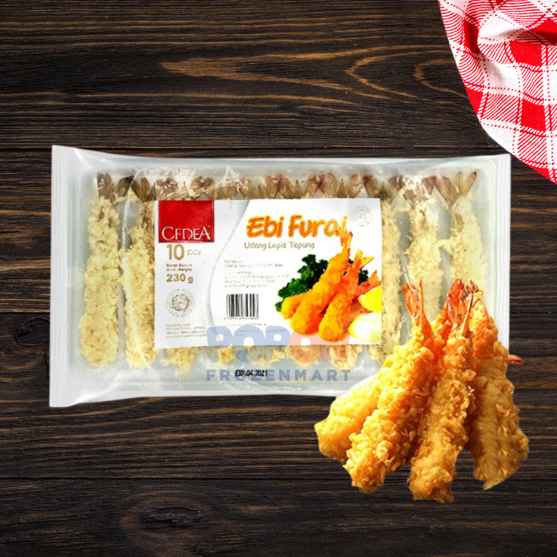 

CEDEA EBI FURAI 230GR ISI 10 / UDANG LAPIS TEPUNG CEDEA