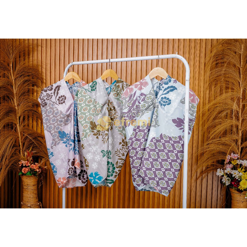 EF141 KAFTAN ANAK PEREMPUAN/ KAFTAN MOTIF BUNGA/KAFTAN SATIN SILK PREMIUM/ KAFTAN ANAK/KAFTAN LEBARA