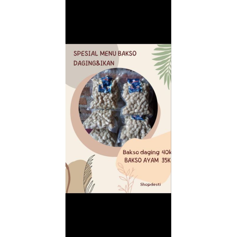 

bakso daging &ayam