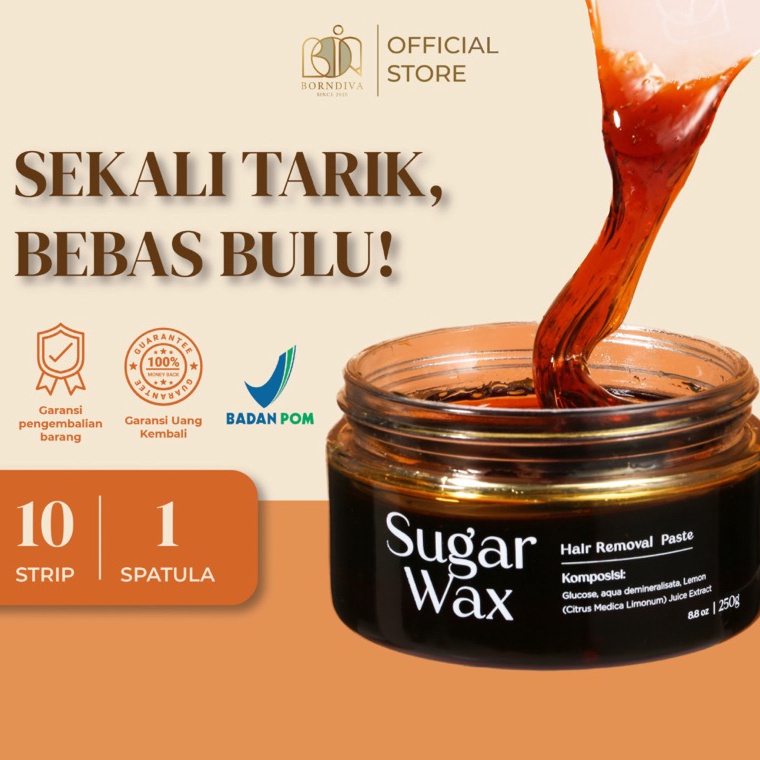 BORNDIVA Sugar Waxing Kit 25gr n J3T7