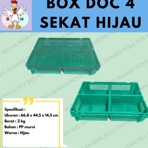 KODE J9G Doc Box Keranjang Anak Ayam Sekat 4  box ayam 4 sekat  box DOC
