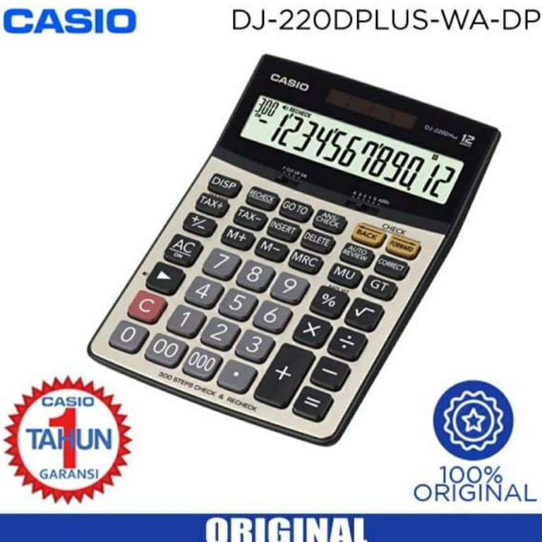 

KODE X89N Kalkulator Desktop Casio DJ22 D Check Correct Calculator DJ22D ORIGINAL GARANSI RESMI