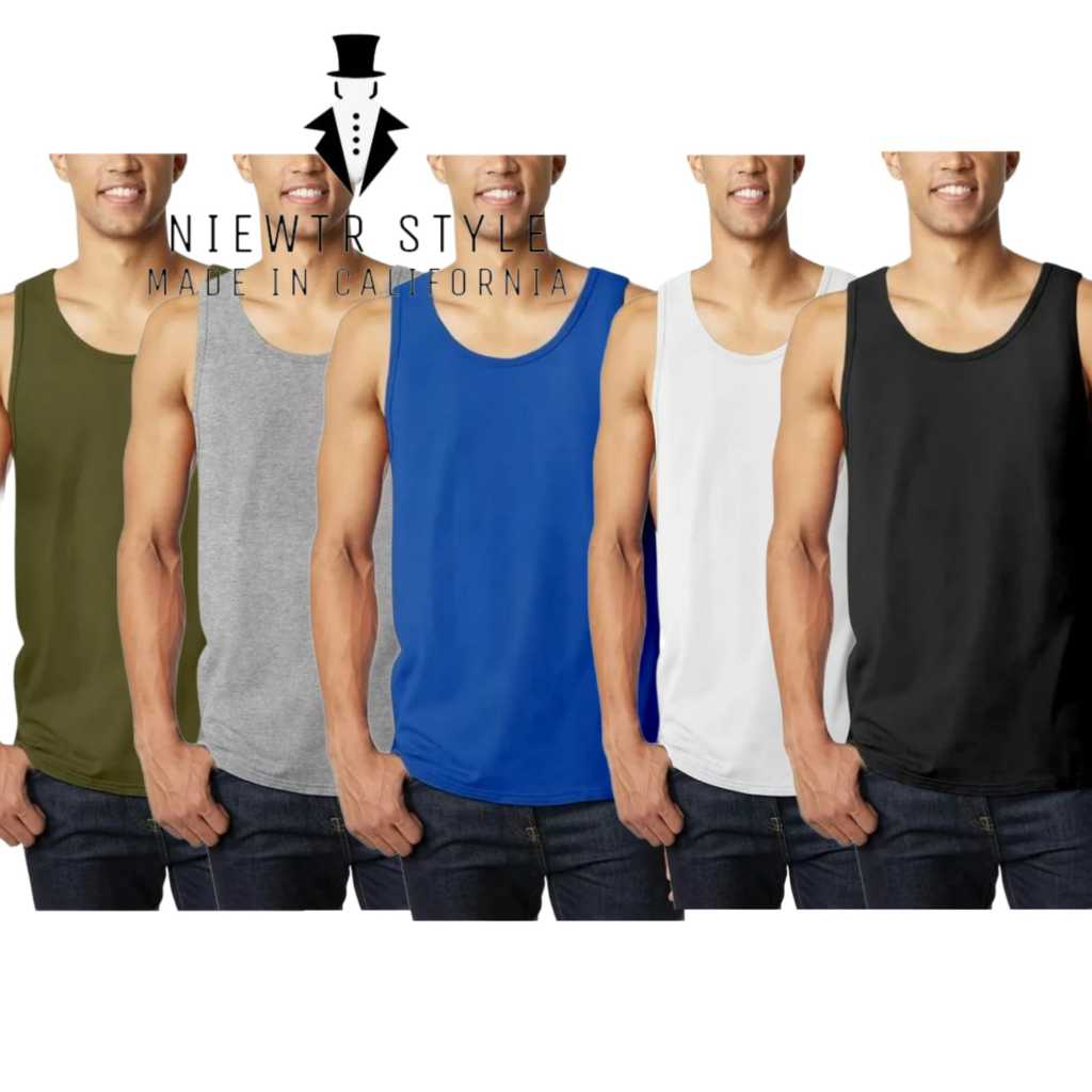 Promo Paket 4 pcs Singlet Tanktop Dalaman Pria Kaos Polos Pria Premium Rib Terlaris termurah 2024