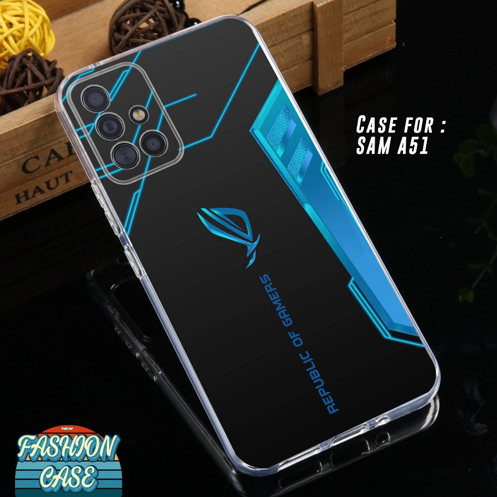 Case SAMSUNG A51 - ROG - Softcase Premium - Casing Hp - Case Bening - Case Custom - Case Motif Gamba