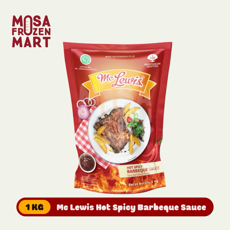 

Mc Lewis Hot Spicy Barbeque Sauce 1 Kg | Saus BBQ Pedas