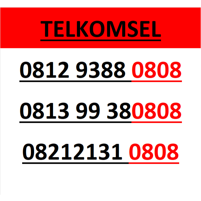 Nomor cantik telkomsel simpati seri abab 0808 murah lengkap w800