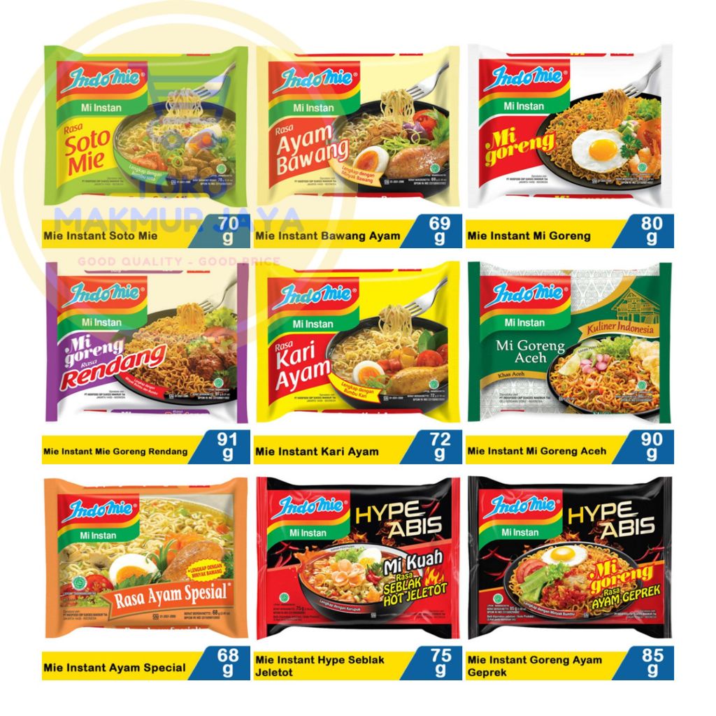 

(1 Pc) INDOMIE MIE INSTANT