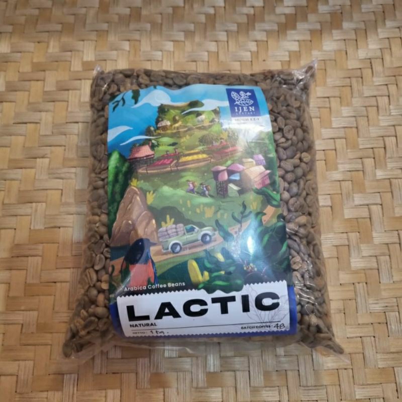 

Biji Kopi Mentah - Green Bean Arabica Ijen Lactic Natural 500 gram