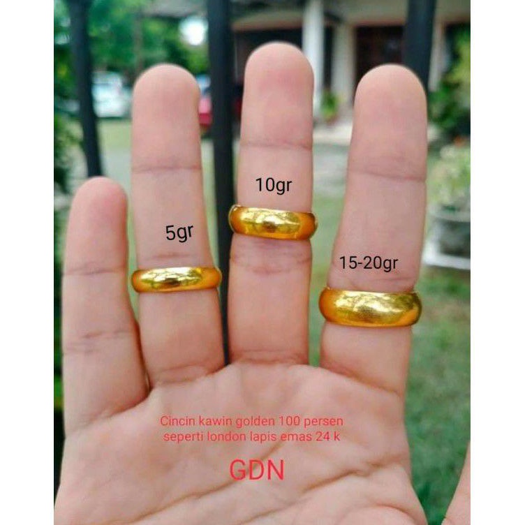 KODE T8Y2 cincin belah rotan replika emas London 24k kualitas golden persis seperti emas asli ada me