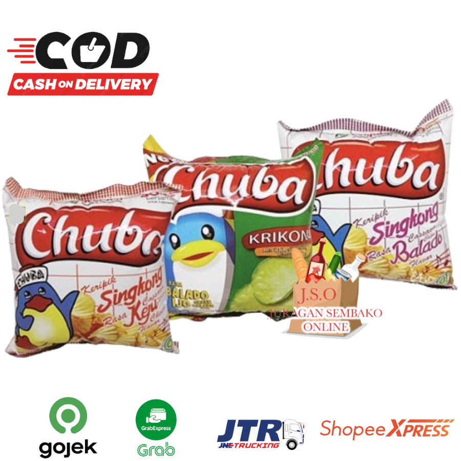 

[ JSO ] Chiki Chuba 12gr Balado Keju Balado Ijo Cuba Keripik Singkong Cemilan Jadul