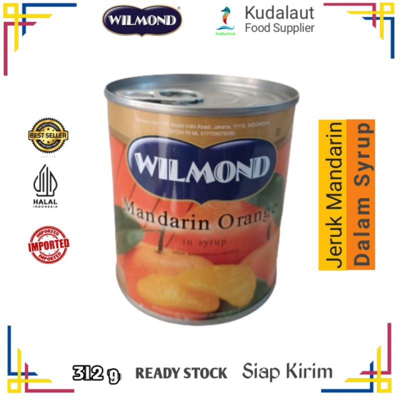 

Wilmond Mandarin Orange in Syrup; Jeruk Mandarin dalam Sirup Kaleng; 312g