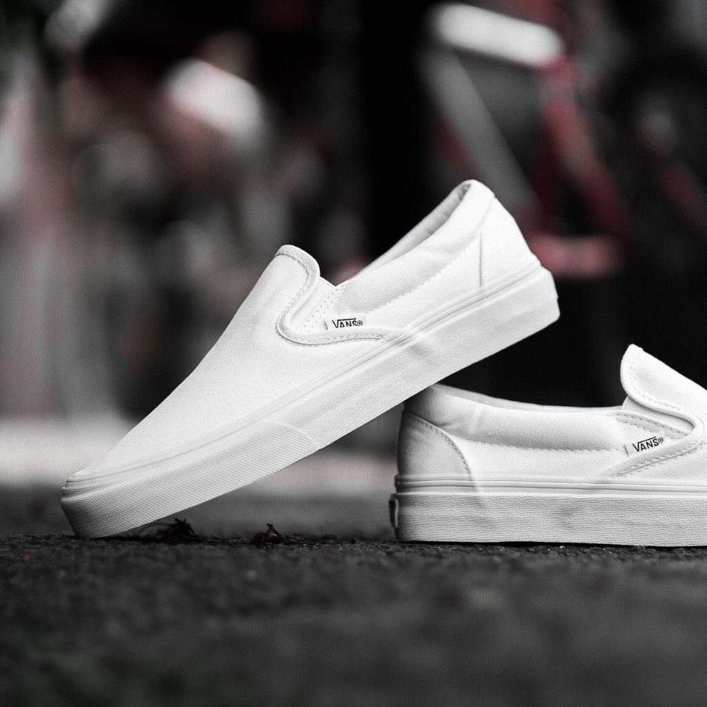 VANS SLIP ON TRUE WHITE CLASSIC ORIGINAL