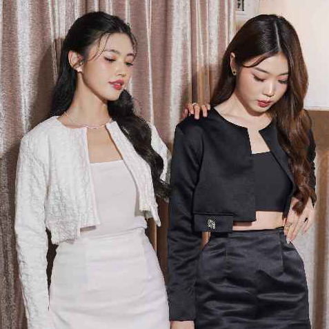 KLEITA OFFICIAL - NICOLETTE OUTER - Atasan Wanita | Blazer Lengan Panjang Duchess