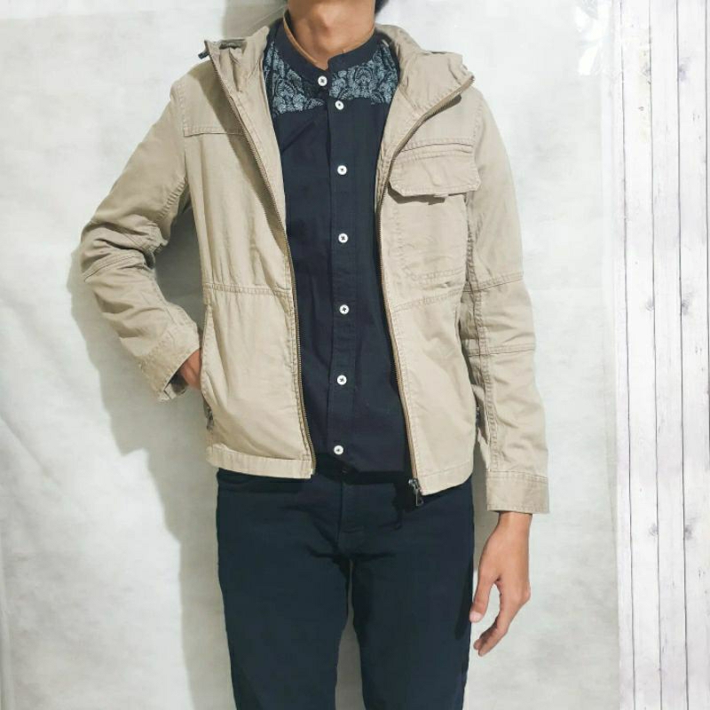 UNIQLO Military Canvas Jacket | Jaket Kanvas Military UNIQLO