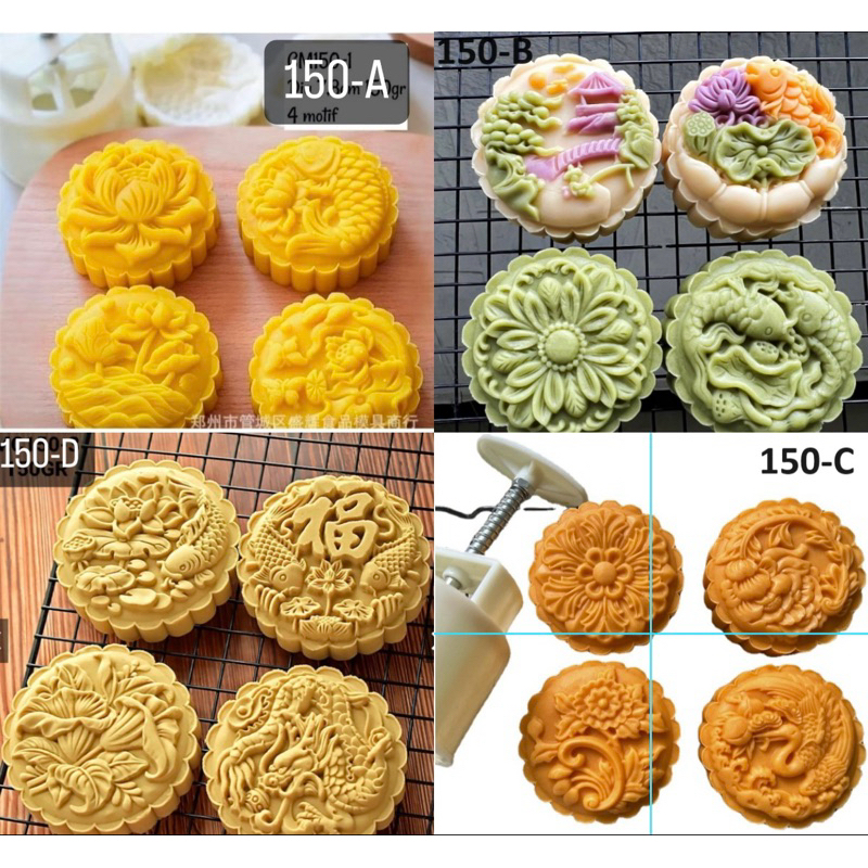 Cetakan Mooncake 150Gr Mooncake Mold Cetakan Kue Bulan
