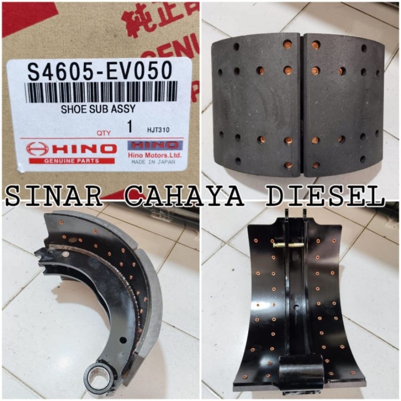 SHOE SUB ASSY S4605-EV050 SEPATU REM BELAKANG HINO 500