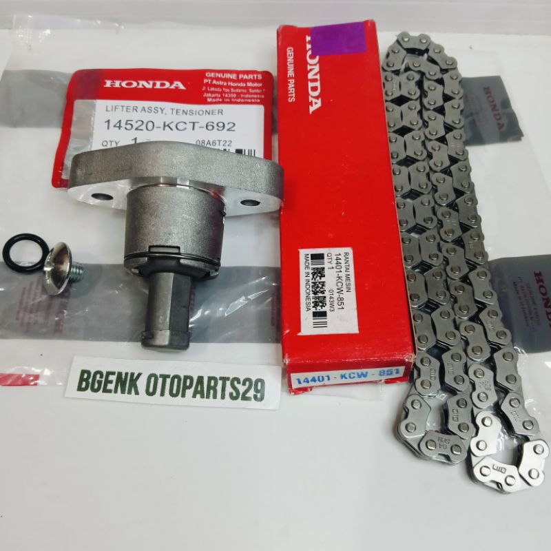 TONJOKAN KCT+RANTAI KETENG KCW HONDA MEGAPRO NEW VERZA 150 CRF 150 L CB150 VERZA ORI