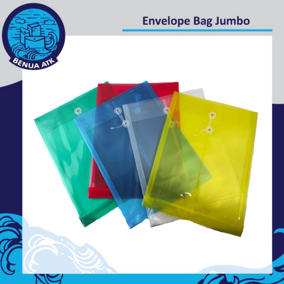 

KODE T18I Map Plastik Tali Envelope Bag Jumbo Dataflex isi 12 pcs DF7212