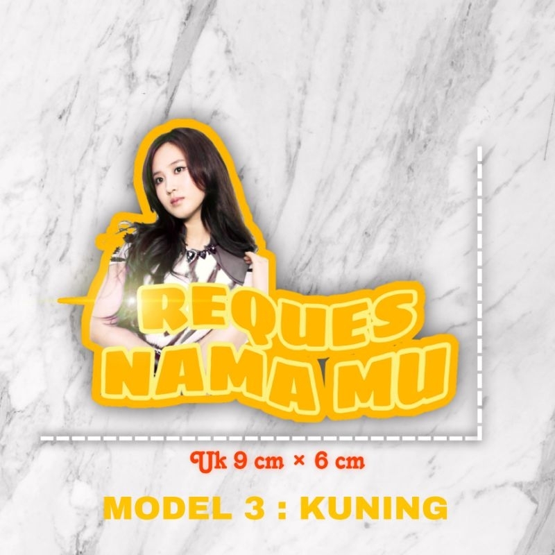 

STIKER NAMA VIRALLL, REQUEST NAMA + CETAK