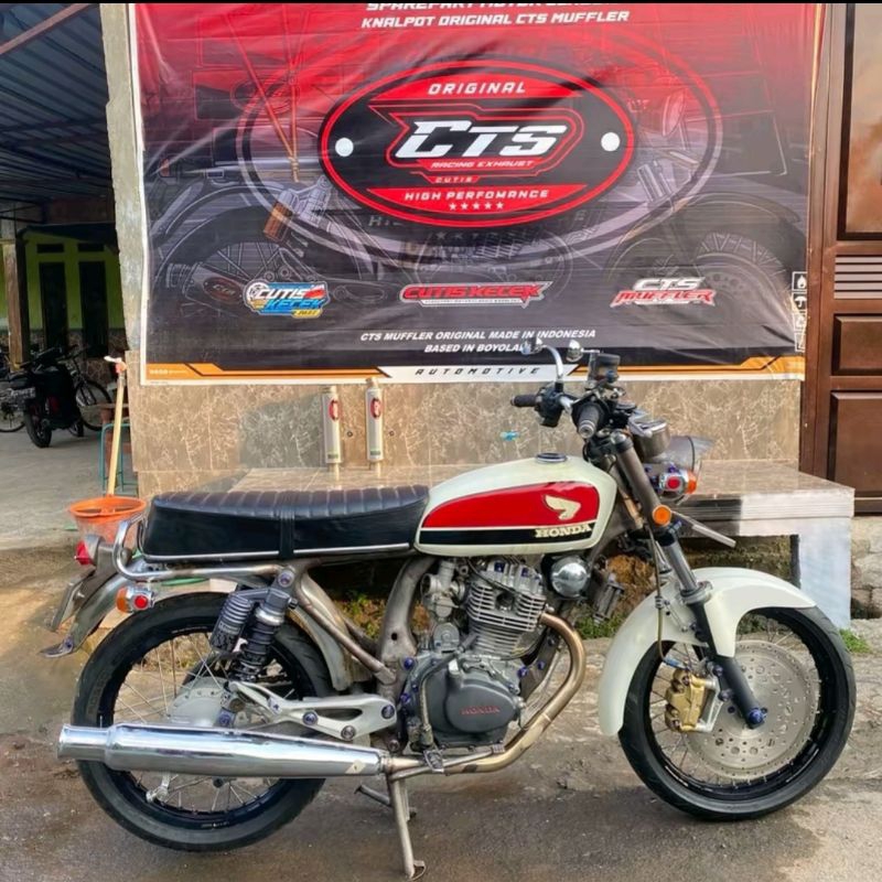 KNALPOT CORBI PLOR PNP CB ORIGINAL CTS MUFFLER STAINLESS GRADE A TERLARIS