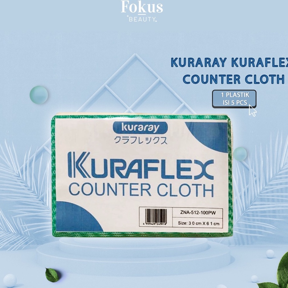 Pesan aja Kuraray Kain Lap KURAFLEX Counter Cloth  isi 5 pcs