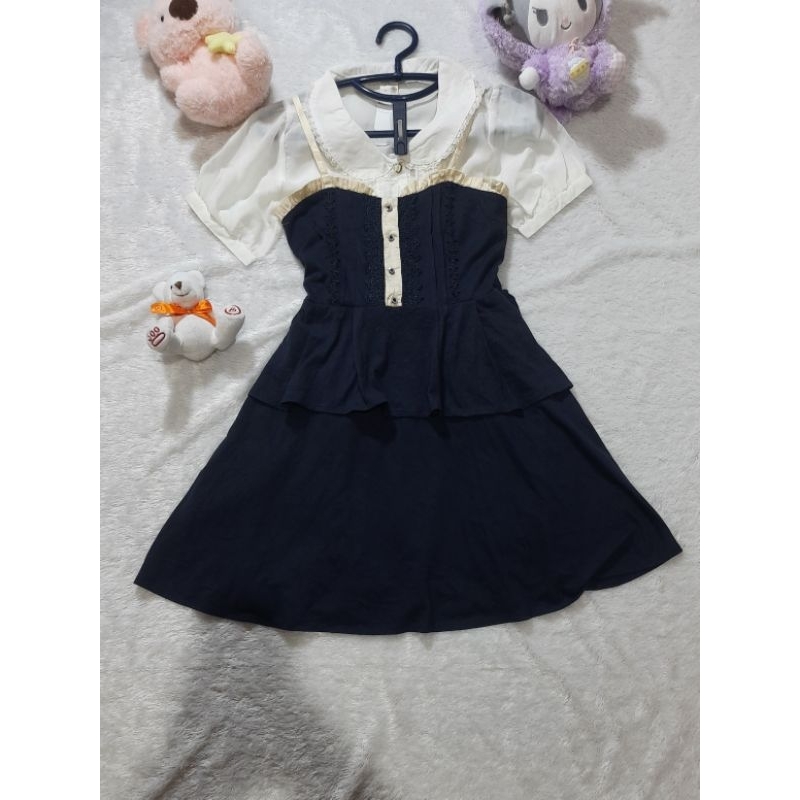 Axes femme poetique dress kawaii kawai OL overall jsk princess coquette y2k lolita princess fairycor
