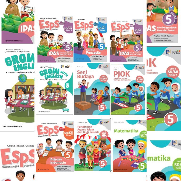 KODE P23P Buku Paket Erlangga SDMI kelas 5 kurikulum Merdeka