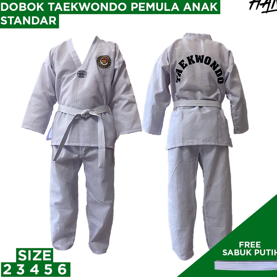 Free Garansi  Standar Anak Baju Dobok Taekwondo Anak untuk Pemula Kualitas Standar