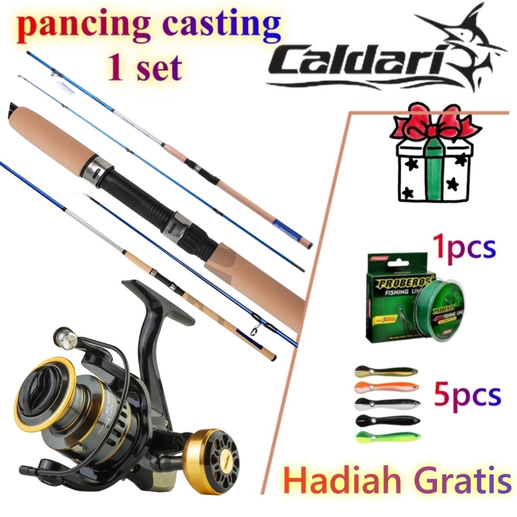 KODE Y33T SHIMANO pancingan set lengkap 17 Reel Spinning Power Handle Fishing bc murah Kuat Metal Ra