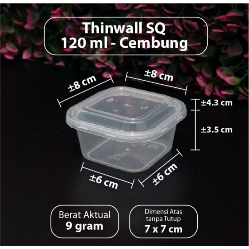 

25 Pcs Thinwall 120 ml