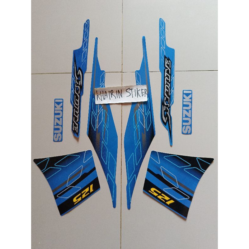 striping stiker SkyDrive biru