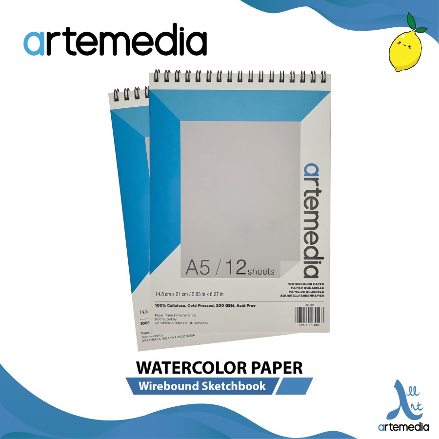 

Buku Gambar Artemedia Watercolor Wire Bound Sketchbook