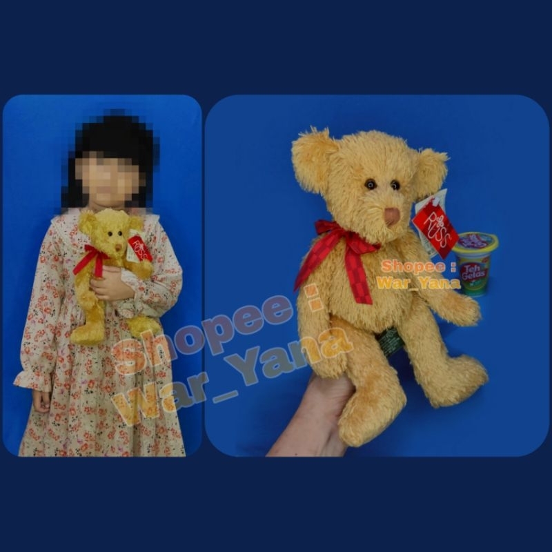 Boneka Teddy Bear Classic Import Amerika Original RUSS Berry Cathay Life Russell Berrie Klasik Class