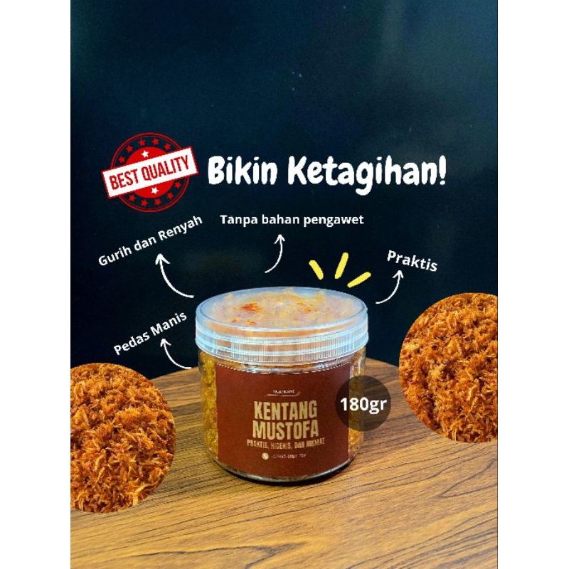 

Kentang Mustofa 180gr Pedas Manis Renyah Gurih Nikmat